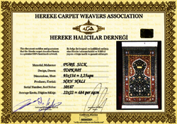 Official Hereke Certificate